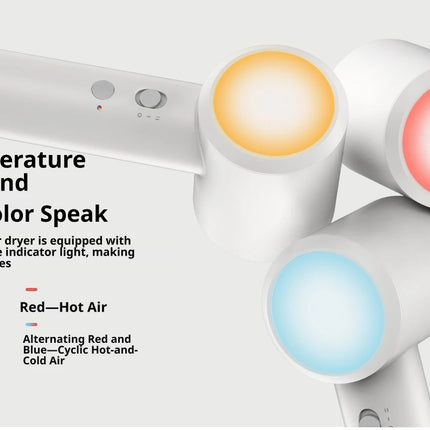Xiaomi Mijia H501SE Hair Dryer, 110,000 RPM High-Speed Blow Dryer, Negative Ion Anti-Frizz, NTC Constant Temperature, 8 Modes, Lightweight Quiet Travel