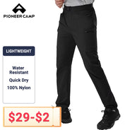 Pioneer Camp Men's Hiking Cargo Pants Lightweight Quick Dry Outdoor Water Resistant Work Tactical Pant for Men Travel Fishing
