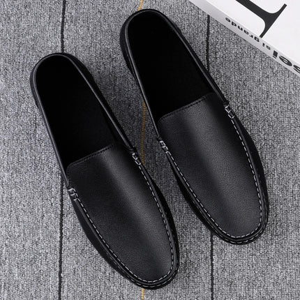 Scarpe casual da uomo in pelle moda Estate comode slip on di alta qualità Mocassini bianchi Comode scarpe da barca da guida Mocassini da passeggio