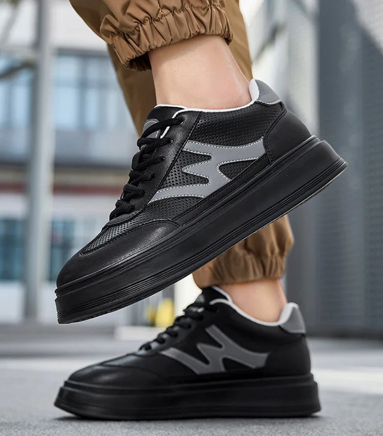 Hot selling Breathable Thick soled Trendy waterproof Durable Casual height increasing shoes Increase by 6 centimeters