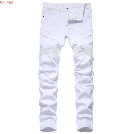 2026 Men's Dark Blue Jeans, Vintage Fashion Casual Trousers, Denim Pants Asian Sizes 29-38, 40, 42. PlatiNum