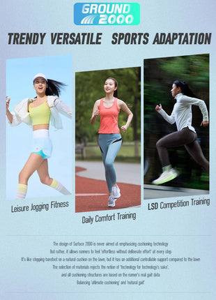 IRUNSVAN Surface 2000 Nylon Running Shoes for men Professional High Springback Training Women Outdoor Fitness Sport Shoes  ﻿ PlatiNum