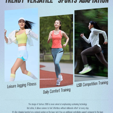 IRUNSVAN Surface 2000 Nylon Running Shoes for men Professional High Springback Training Women Outdoor Fitness Sport Shoes  ﻿ PlatiNum