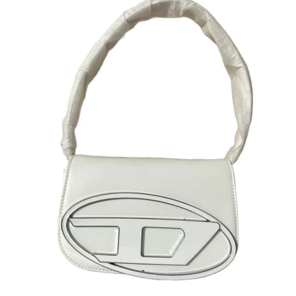 Borsa a Tracolla in Pelle PU Effetto Specchio Argento Lucido con Decorazione Ovale in Rilievo, Tracolla Staccabile, Mini Borsetta Futuristica da Donna