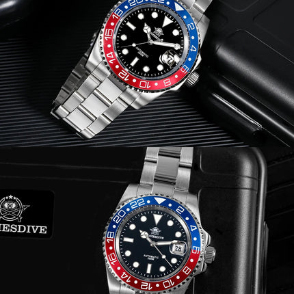 ADDIESDIVE 2025 New Men's Business Watch 200m Water Resistant 8215 Automatic Mechanical Watch Sapphire Crystal Luminous Watch