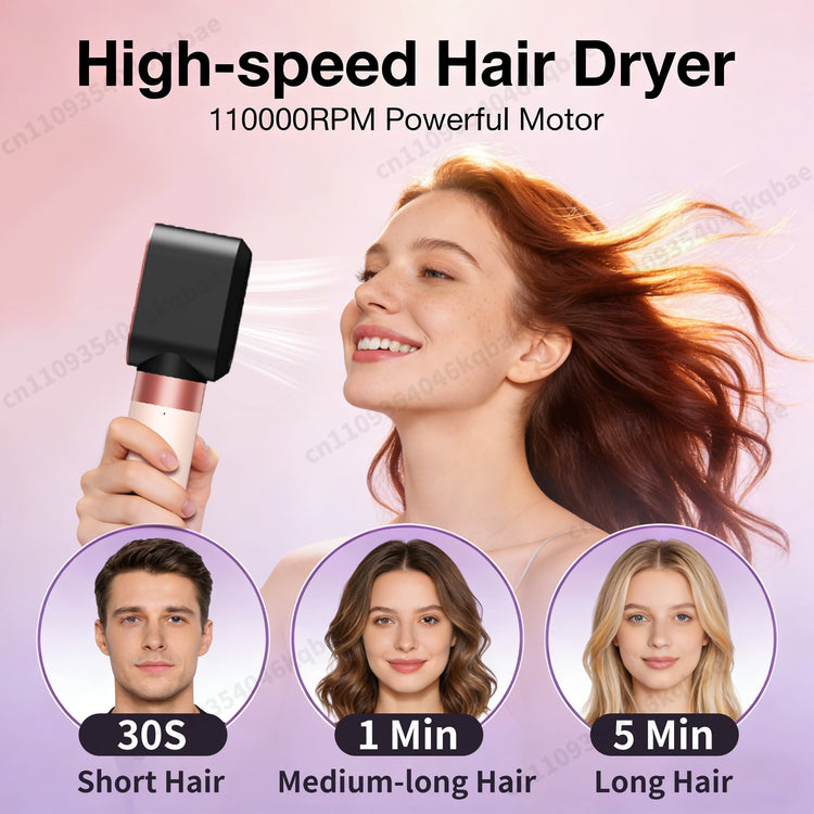 6 IN 1 Multil Hair Styler & Hair Dryer Brush With Air Auto-Wrap Curlers Fast Drying Frizz-Free Volume Styler Set Gift For Womem