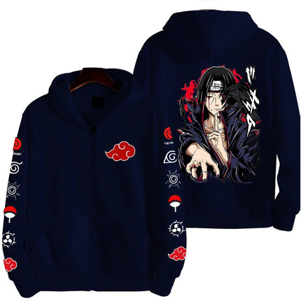Uchiha Itachi Naruto Nikkan 2026 New Fashionable Harajuku Men's Trendy Casual Sweatshirt Men's Couple Style Coat