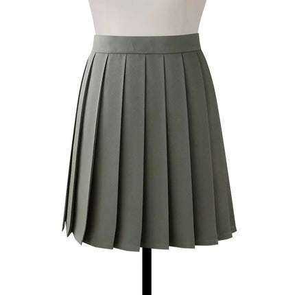 Gonna longuette a pieghe a vita alta da donna Y2k Estate al ginocchio stile preppy Harajuku Hot Street School Cosplay Casual Faldas femminili