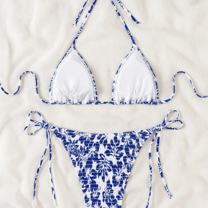 Set Bikini a Triangolo per Donna, Sexy Costume da Bagno Brasiliano a Due Pezzi con Lacci, Grazioso Costume da Bagno platinumshop