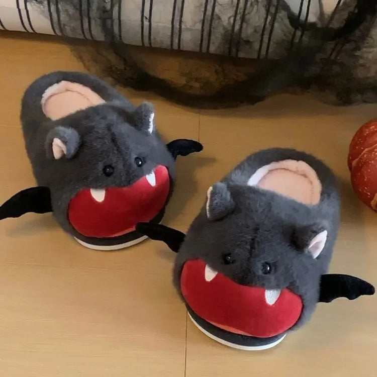 New Cute 3D Rabbit Furry Slippers Women Winter Warm Plush Closed Back House Shoes Non Slip Bunny Indoor Flip Flops Home Slipper