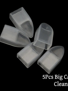Transparent Plastic Cuticle Nipper Protective Cover Anti-Scratch Dustproof Storage Sleeve Nail Tool Tip Guard Cap