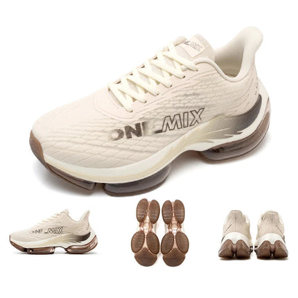 ONEMIX Scarpe da corsa con cuscino d'aria per donna Scarpe da ginnastica estive leggere con superficie in mesh traspirante Scarpe sportive per fitness all'aperto PlatiNum