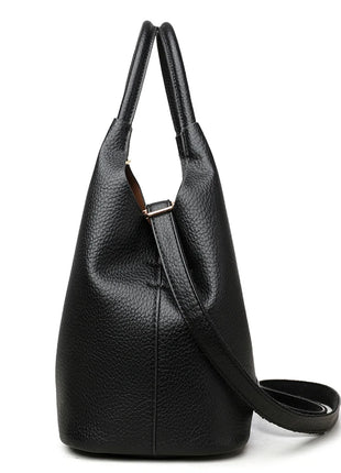 Nuove borse da donna in PU morbido casual alla moda Borse a tracolla femminili di grande capacità in tinta unita Borse tote retrò per lo shopping