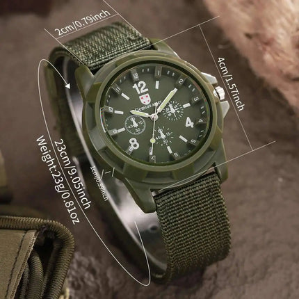 Orologi militari da uomo casual Orologio da polso sportivo al quarzo Cinturino in nylon Orologio da uomo Relogio Masculino (senza scatola) platinumshop