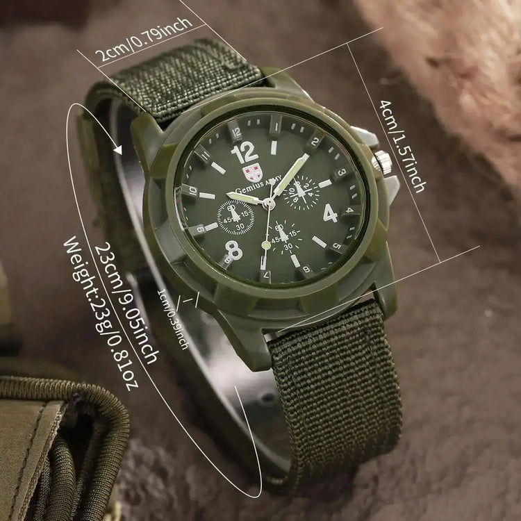 Orologi militari da uomo casual Orologio da polso sportivo al quarzo Cinturino in nylon Orologio da uomo Relogio Masculino (senza scatola) platinumshop