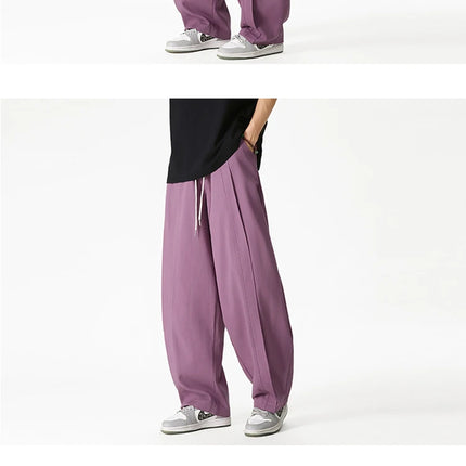 2025 vendite calde pantaloni a gamba larga pantaloni casual da uomo stili giapponesi pantaloni Harun da uomo streetwear moda hip hop pantaloni lanterna allentati