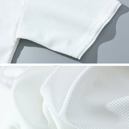 Waffle manica corta e pantaloncini estivi da uomo in due pezzi tuta sportiva Casual da uomo comodi pantaloncini freschi Set oversize platinumshop