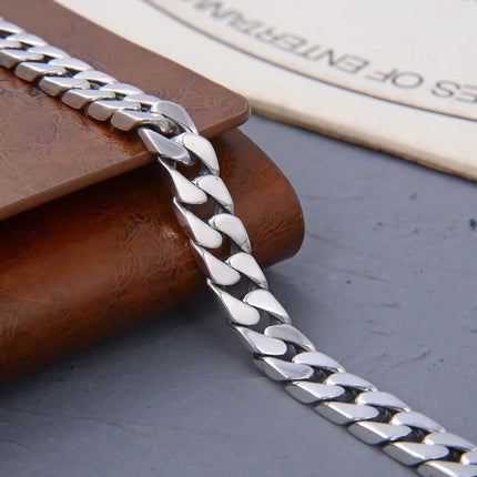 100% S925 Collana in argento sterling Bracciale Punk S925 Gioielli in argento Non sbiadisce mai Carry certificato Uomo Donna Gioielli Regali platinumshop