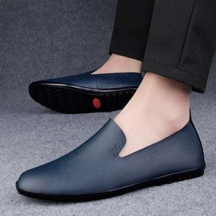Scarpe da uomo in vera pelle Casual formali mocassini da uomo mocassini estate italiana traspirante Slip on scarpe da barca maschili Over Size 50 51