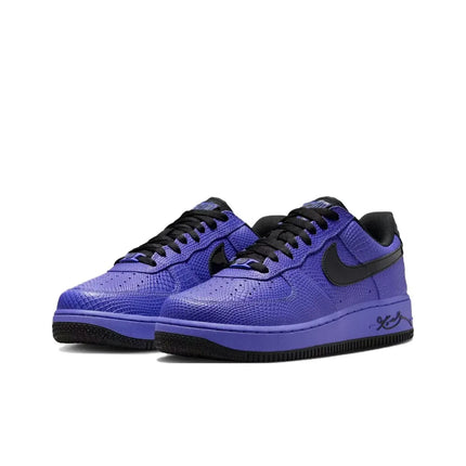 Nike x Kobe Bryant Air Force 1 Slip Resistant Abrasion Resistant Low top Skateboard Shoes Unisex Black Purple II7062-500