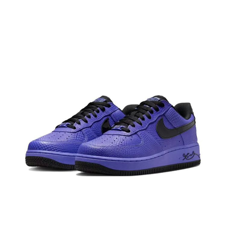 Nike x Kobe Bryant Air Force 1 Slip Resistant Abrasion Resistant Low top Skateboard Shoes Unisex Black Purple II7062-500
