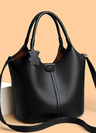 Nuove borse da donna in PU morbido casual alla moda Borse a tracolla femminili di grande capacità in tinta unita Borse tote retrò per lo shopping