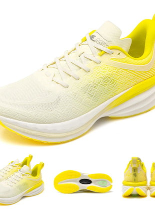 ONEMIX Scarpe da corsa da uomo in stile cinese Traspirante Carattere di moda Vamp Cuscino d'aria Scarpe sportive Scarpe da ginnastica da passeggio all'aperto PlatiNum