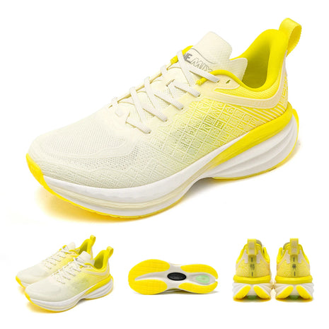 ONEMIX Scarpe da corsa da uomo in stile cinese Traspirante Carattere di moda Vamp Cuscino d'aria Scarpe sportive Scarpe da ginnastica da passeggio all'aperto PlatiNum