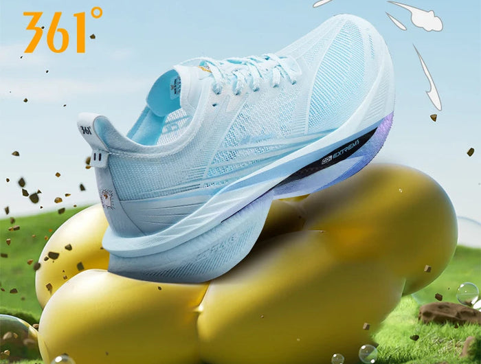 361 Degrees Furious 2.0 Men Women Running Sports Shoes Carbon Plate Racing Marathon Cushioning Rebound Male Sneakers 672432220F PlatiNum