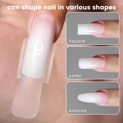 Original YOKEFELLOW Sandwich Dual Nail Form Short Stiletto Nail Extension Form 240pcs Top Form Bottom Form For Quick Nail Extensions IM222