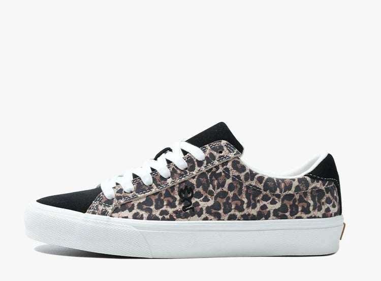 Goluck Classics Sneakers Stylish Leopard Vulc Skateboard Shoes Shock Absorption Encapsulated Men&Women Durable Comfortable Spo