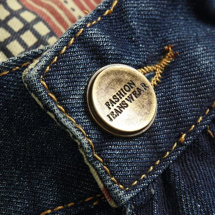 Pantaloncini di jeans da uomo lavati vintage della nuova estate Pantaloncini di jeans dritti maschili in difficoltà con toppe con foro strappato da strada alla moda casual
