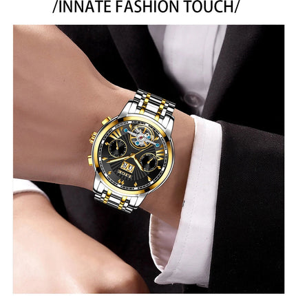 Orologi da Polso Meccanici Automatici LIGE 2026 per Uomo, Marca di Lusso, Orologio da Uomo con Tourbillon, Moda Business, Impermeabile platinumshop