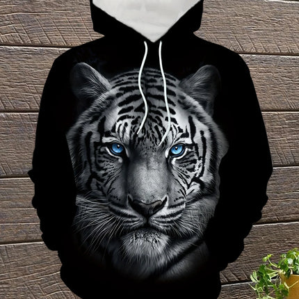 Animal Wolf Tiger 3D Print Hoodies Men Women Fashion Streetwear Hooded Sweatshirts Oversized Hoodie Pullovers Tops Man Clothing