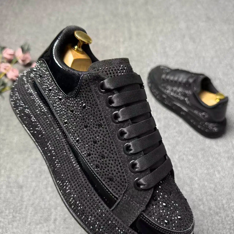 2026 spring and autumn new trendy brand low-top hot diamond board shoes men's lace-up versatile sports dad shoes