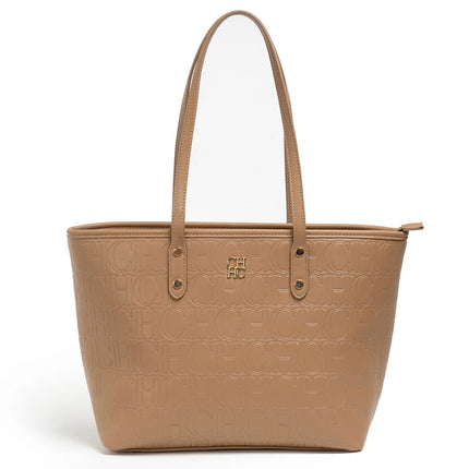 CH 2026 New Embossed Tote Bag Set 2Pcs Large Capacity Shoulder Bag with Pouch Luxury Designer Handbag for Women PlatiNum
