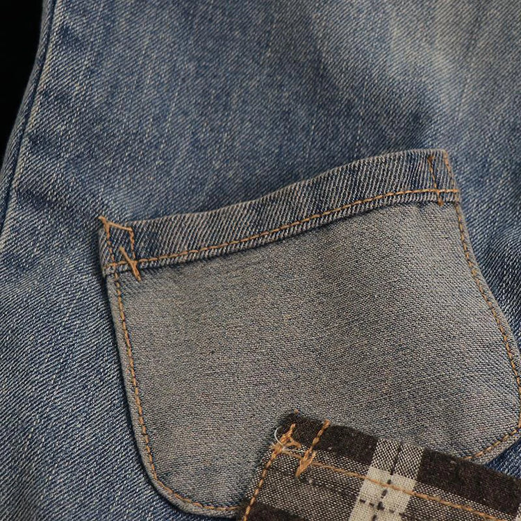 Primavera nuova corea moda Patch disegni cartone animato ricamo Jeans larghi da donna vita elastica pantaloni Casual in Denim di cotone Harem V987