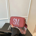 Cross-Border Style Camera Bag Fashionable Retro Women's Shoulder Slant Bag Small Square Bag Street Trend PU Material PlatiNum