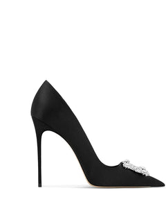 Nuove Scarpe da Donna Primavera-Autunno 2026, Tacchi Alti Blu con Punta Sottile, Strass e Fibbia Quadrata, Eleganti e alla Moda