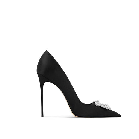 Nuove Scarpe da Donna Primavera-Autunno 2026, Tacchi Alti Blu con Punta Sottile, Strass e Fibbia Quadrata, Eleganti e alla Moda