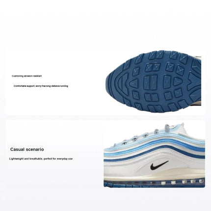 Nike Air Max 97, Scarpe da Corsa Ammortizzate e Resistenti all'Usura, Modello Basso, Blu e Bianco, per Uomo, FN6957-100