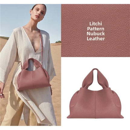 Grande borsa tote da donna in pelle morbida, con manici integrati, borsa capiente per shopping e lavoro