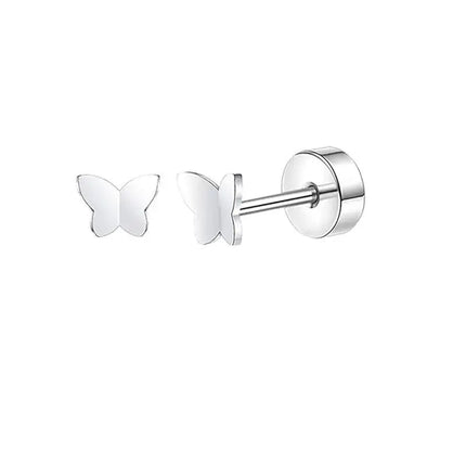 2 pz/set In Acciaio Inox Cuore Luna Earbone Della Vite Della Vite Della Sfera Orecchini con perno per Le Donne di Modo Dell'orecchio Trago Cartilagine Body Piercing platinumshop