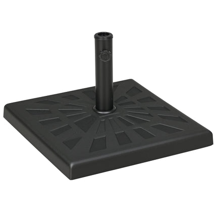 2 Pezzi Pesi per Base Ombrellone a Sbalzo 80kg Acqua/105kg Acqua e Sabbia, Pesi Pesanti per Supporto Ombrellone da Esterno Nero
