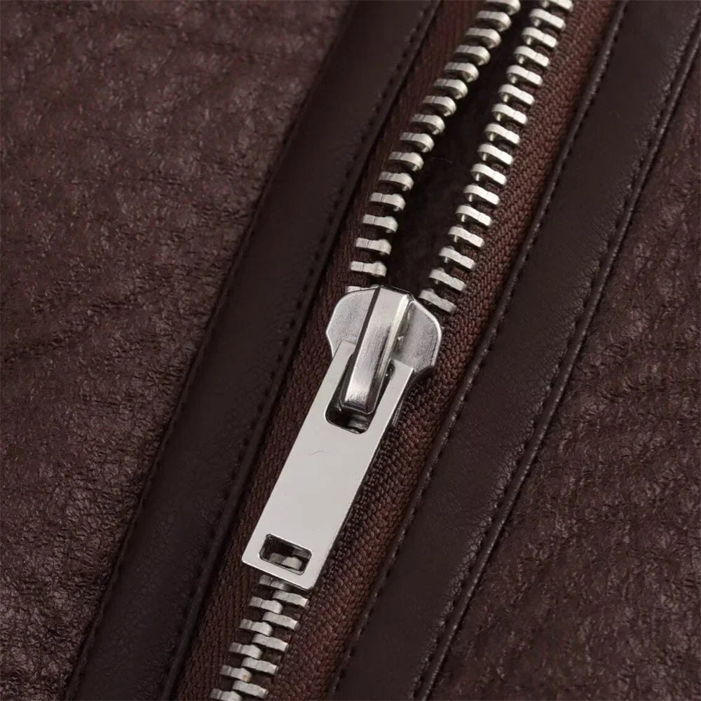 2024 Autumn New Product Women's Fashion Casual Polo Collar Long sleeved Zipper Decoration Double sided Jacket Coat