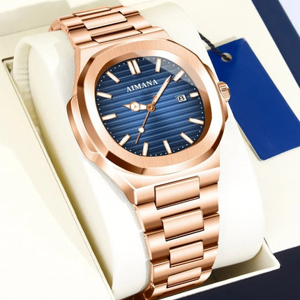Orologio al Quarzo Ultra-Sottile Impermeabile da Uomo con Calendario, Design Leggero di Alta Gamma per un Look Elegante
