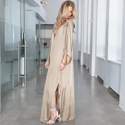 Donna caftano turco leggero lungo copricostume caftano abbigliamento da spiaggia Maxi vestito platinumshop