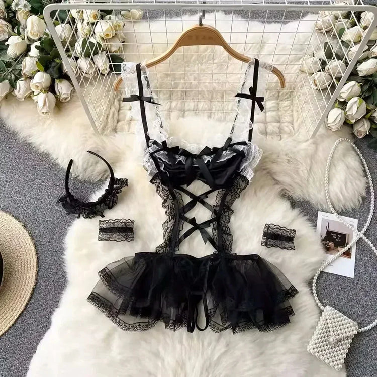 Tornova Sexy Uniform Lingerie Set Women's Underwear Sexy Lingerie Outfit Bra Sexy Set Lingerie Exotic Play Uniform Underwear Set
