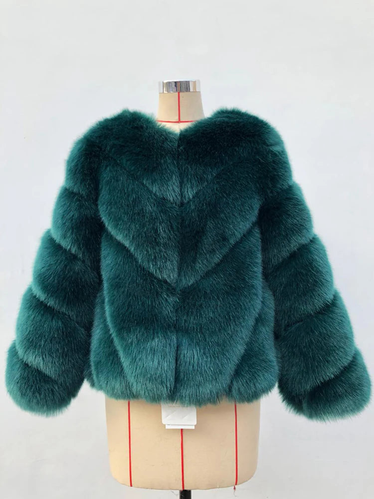 ZADORIN NEW Streetwear Furry Faux Fur Coat Woman Clothing Elegant Long Sleeve Winter Coats Woman Jackets Fourrure Abrigo Mujer