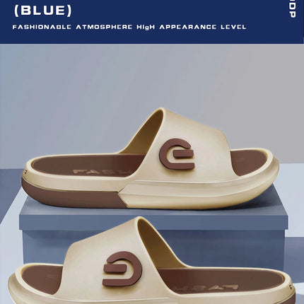 Pantofole da uomo alla moda Suola morbida in PVC Scivoli antiscivolo Infradito da spiaggia casual all'aperto Pantofole da bagno per la casa Nuovo sandalo